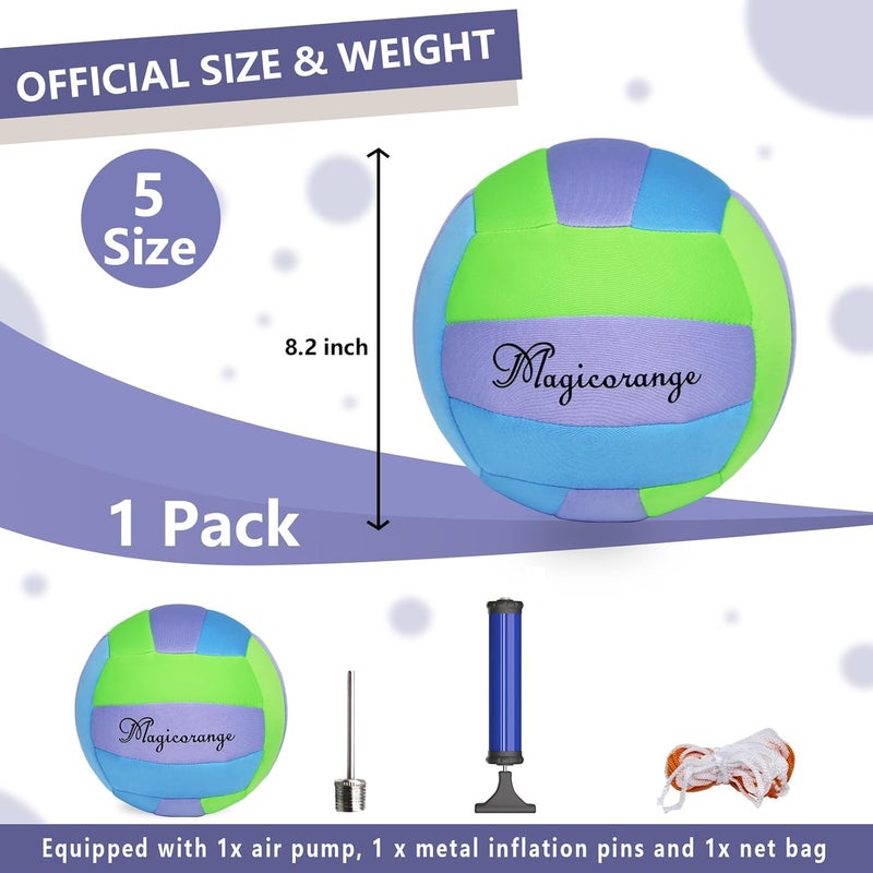 Magicorange كرة الطائرة سوفتى، الحجم الرسمي 5، كرة تدريب ملونة، هدايا كرة الطائرة الداخلية - Image 2